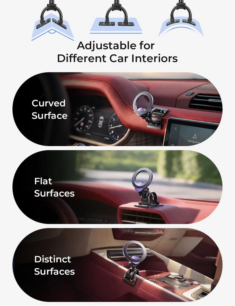LISEN for iPhone 18 Pro Max Car Mount Holder Magnets Magnetic for MagSafe Car Mount Vent Dashboard Magnet Cell Phone Holder Mounts Car Accessories fit iPhone 18 Pro Max 17 16 15 14 13 12 Purple