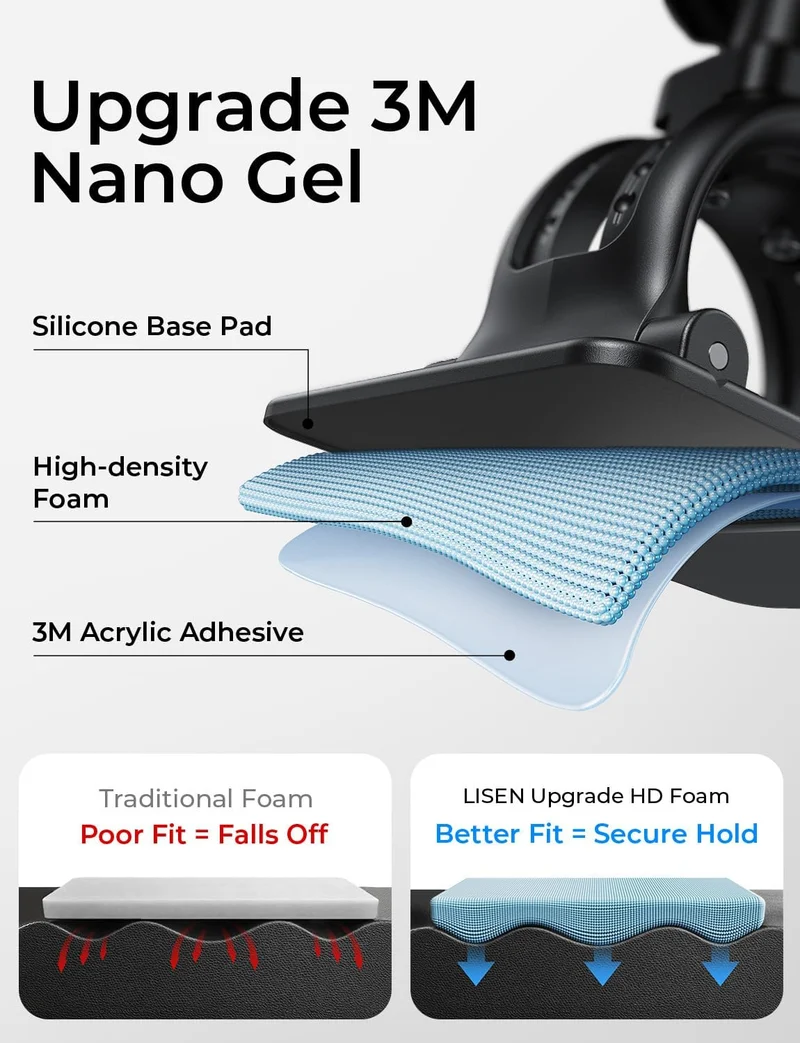 LISEN for iPhone 18 Pro Max Car Mount Holder Magnets Magnetic for MagSafe Car Mount Vent Dashboard Magnet Cell Phone Holder Mounts Car Accessories fit iPhone 18 Pro Max 17 16 15 14 13 12 Carbon Fiber