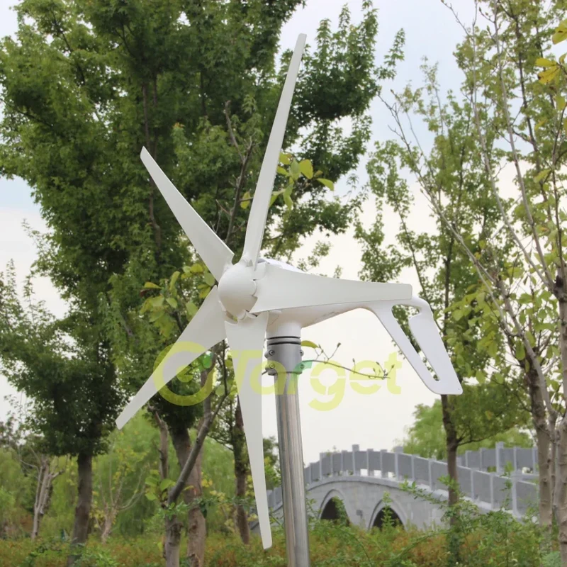 Wind Turbine Generator 3000w 5kw Horizontal 48V 24V 12V Strong Power Magnetic Dynamo Free Energy 220v Inverter Output For Home