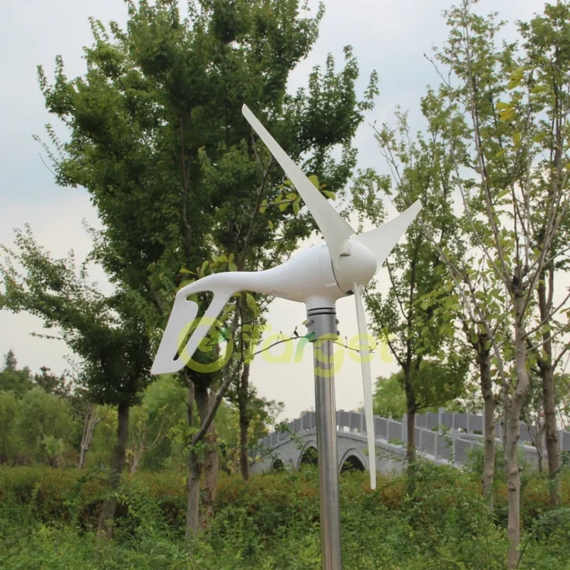 Wind Turbine Generator 3000w 5kw Horizontal 48V 24V 12V Strong Power Magnetic Dynamo Free Energy 220v Inverter Output For Home