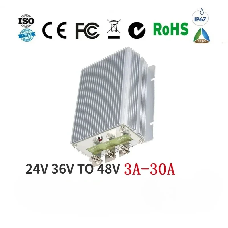 24V 36V TO 48V 3A -30A STEP UP MODULE 24V to 48V Boost Voltage Regulator DC-DC Converter FOR AUTOMOTIVES CE RoHS Certificated