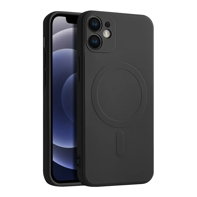 Casify Siliconen Hoesje met MagSafe voor de iPhone 12 - Zwart