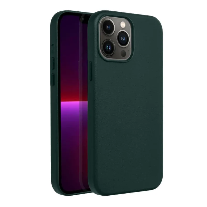Casify Leren Hoesje met MagSafe voor de iPhone 13 Pro - Bosgroen