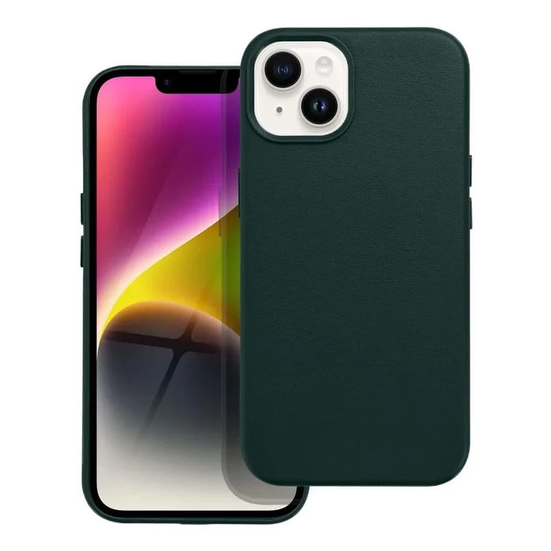 Casify Leren Hoesje met MagSafe voor de iPhone 13/14 - Bosgroen