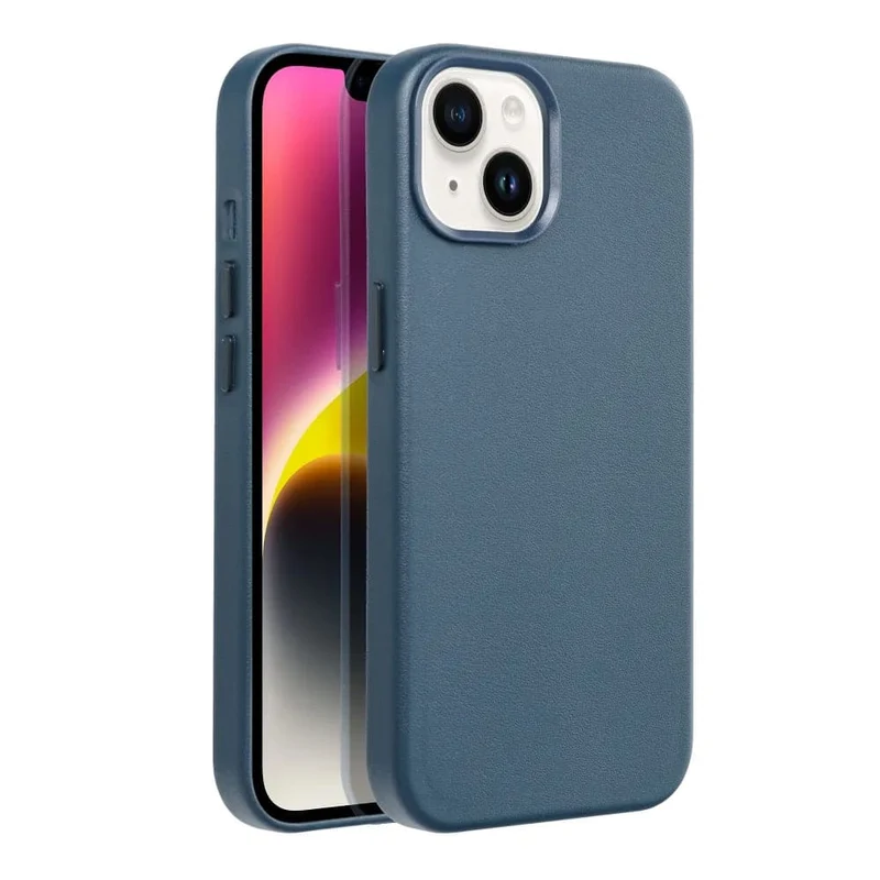 Casify Leren Hoesje met MagSafe voor de iPhone 13/14 - Donkerblauw