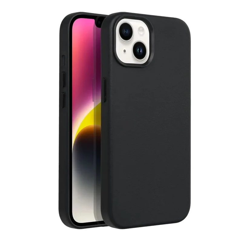 Casify Leren Hoesje met MagSafe voor de iPhone 13/14 - Zwart