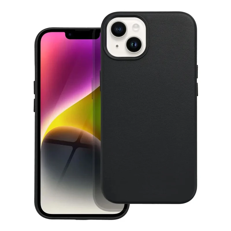 Casify Leren Hoesje met MagSafe voor de iPhone 13/14 - Zwart