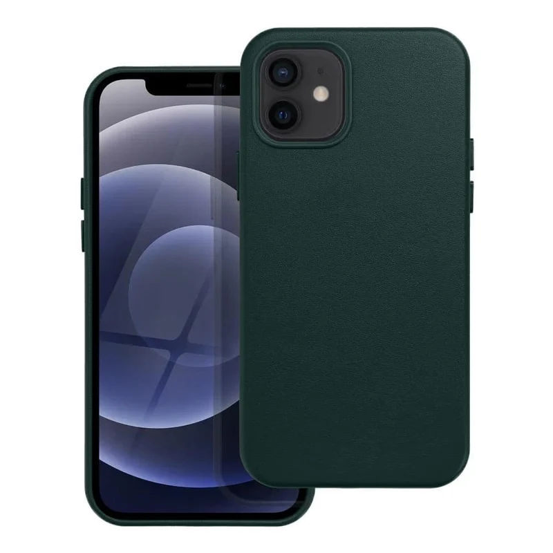 Casify Leren Hoesje met MagSafe voor de iPhone 12/12 Pro - Bosgroen