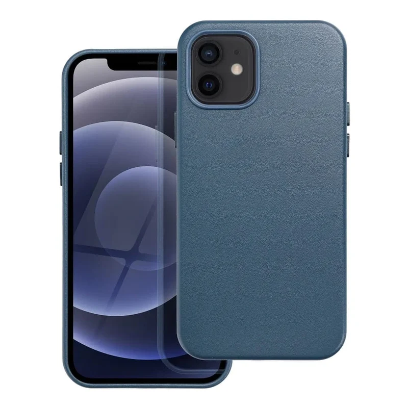 Casify Leren Hoesje met MagSafe voor de iPhone 12/12 Pro - Donkerblauw