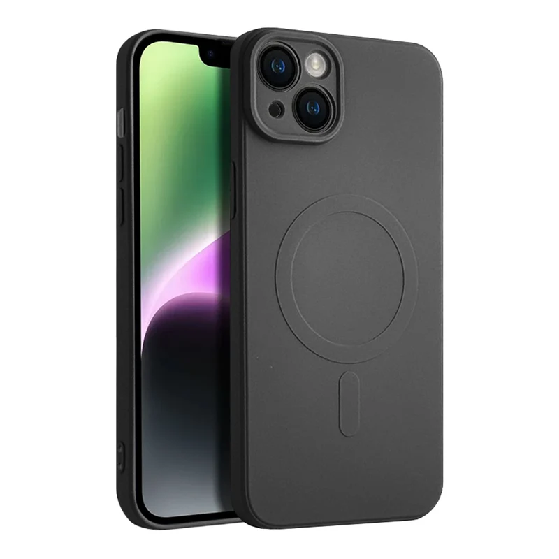 Casify Siliconen Hoesje met MagSafe voor de iPhone 14 Plus - Zwart
