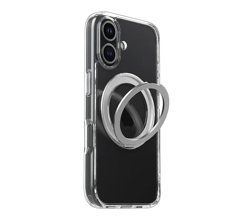 Casify 360° verstelbaar Kickstand Hoesje met MagSafe voor de iPhone 16 - Transparant