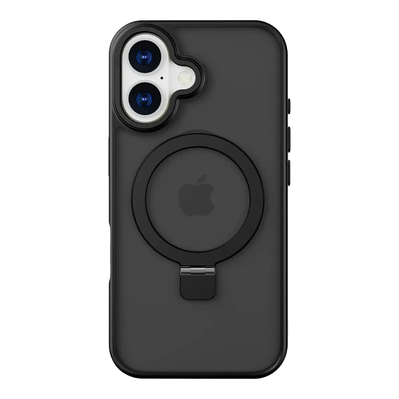Casify Kickstand Hoesje met MagSafe voor de iPhone 16 Plus - Mat Zwart