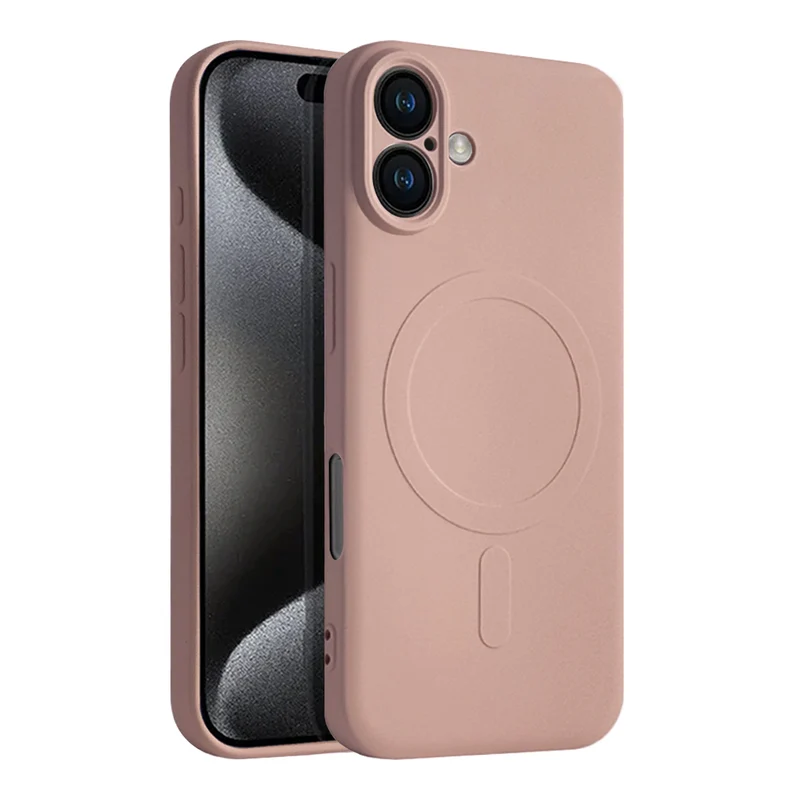 Casify Siliconen Hoesje met MagSafe voor de iPhone 16 Plus - Roze