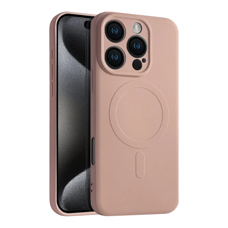 Casify Siliconen Hoesje met MagSafe voor de iPhone 16 Pro - Roze