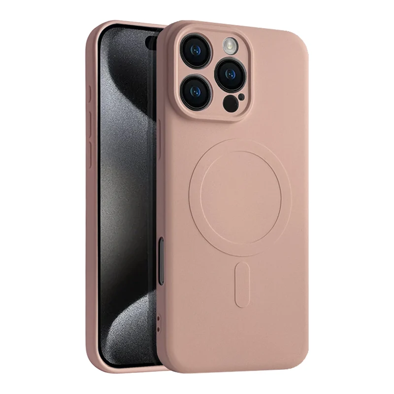 Casify Siliconen Hoesje met MagSafe voor de iPhone 16 Pro Max - Roze