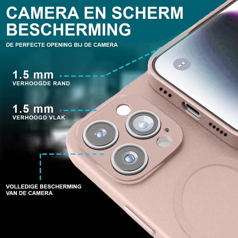 Casify Siliconen Hoesje met MagSafe voor de iPhone 16 Pro Max - Roze