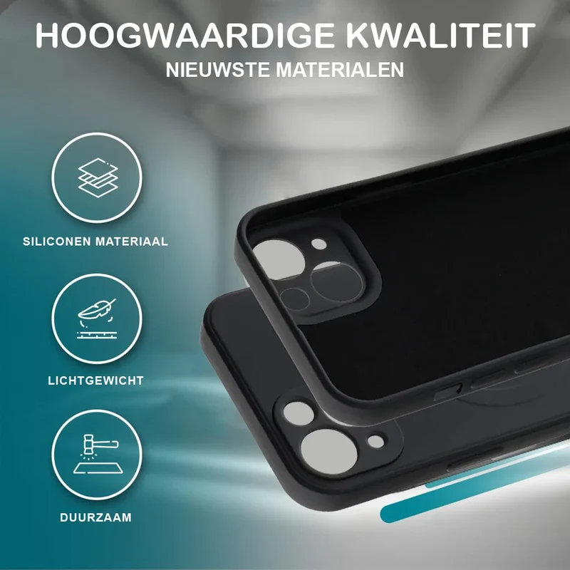 Casify Siliconen Hoesje met MagSafe voor de iPhone 16 Pro Max - Zwart