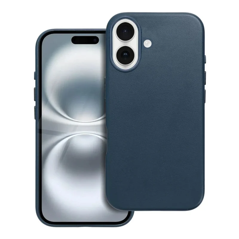 Casify Leren Hoesje met MagSafe voor de iPhone 16 - Donkerblauw