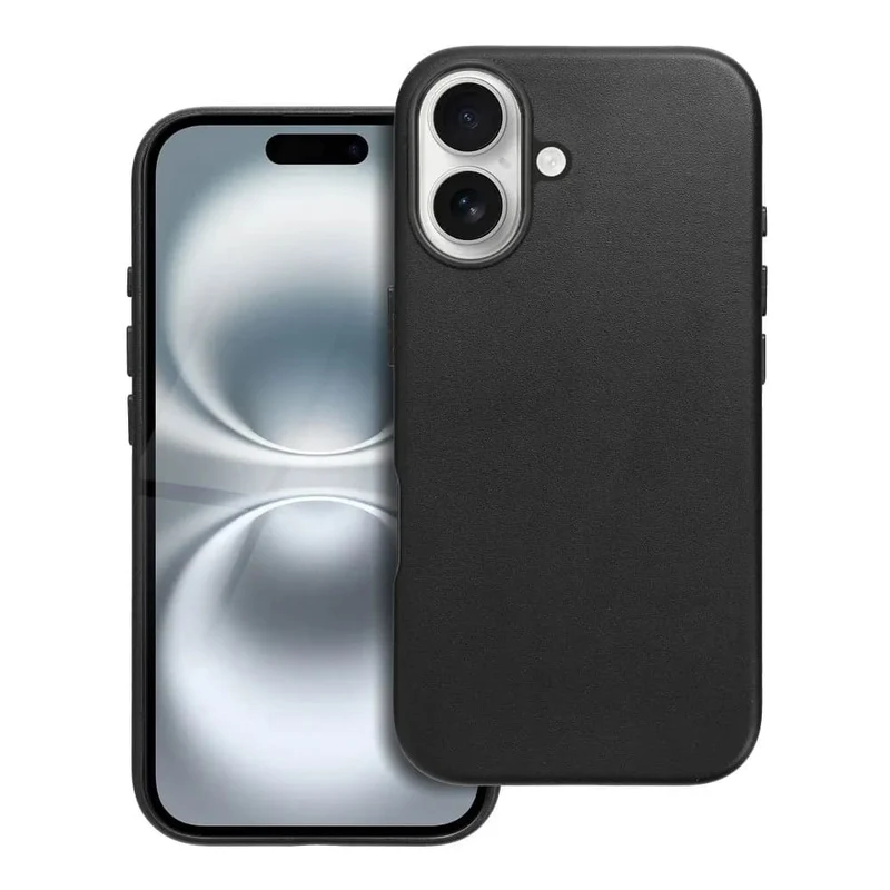Casify Leren Hoesje met MagSafe voor de iPhone 16 - Zwart