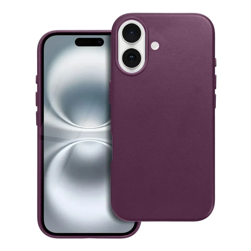 Casify Leren Hoesje met MagSafe voor de iPhone 16 Plus - Donkerpaars