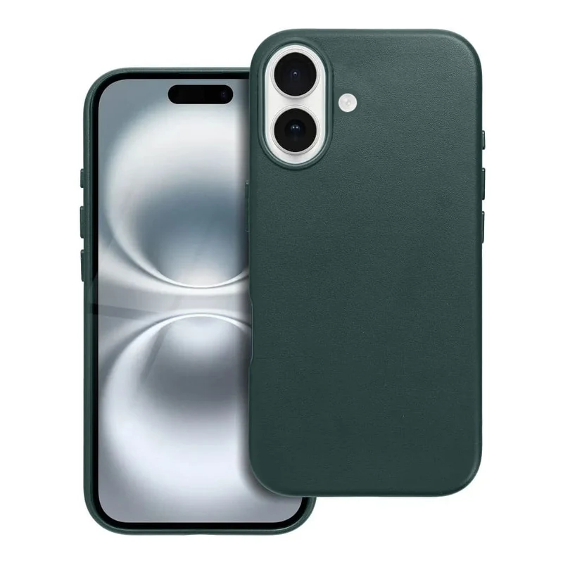 Casify Leren Hoesje met MagSafe voor de iPhone 16 Plus - Bosgroen