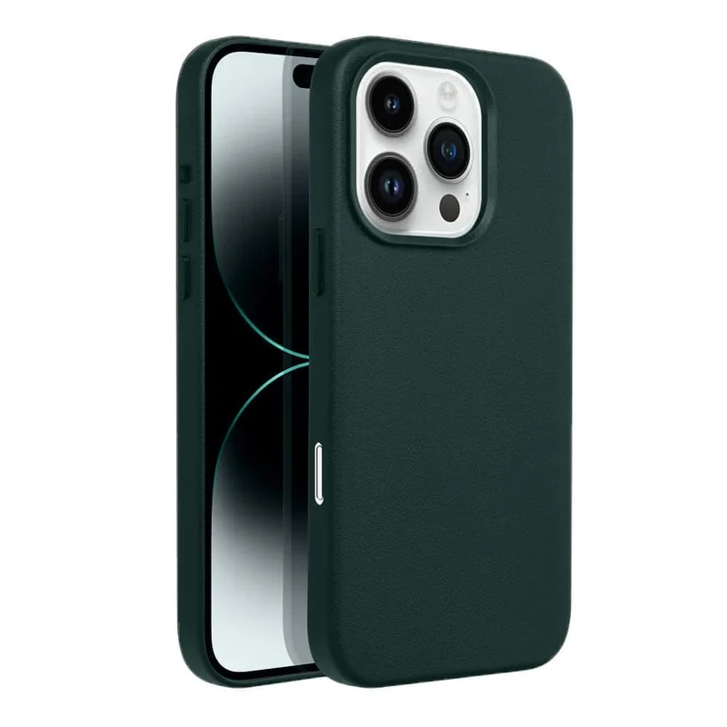 Casify Leren Hoesje met MagSafe voor de iPhone 16 Pro - Bosgroen