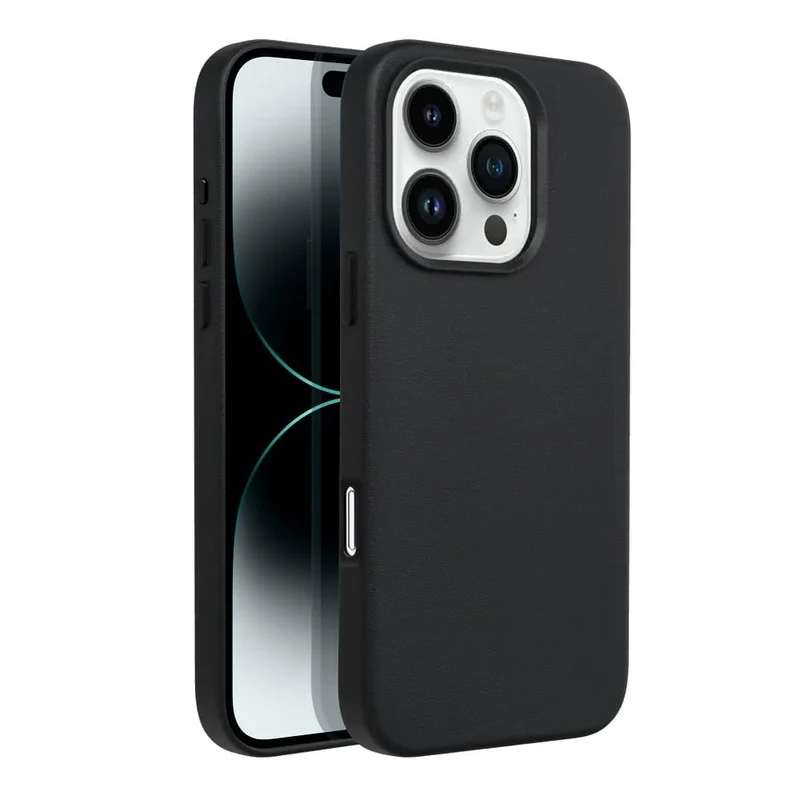 Casify Leren Hoesje met MagSafe voor de iPhone 16 Pro - Zwart