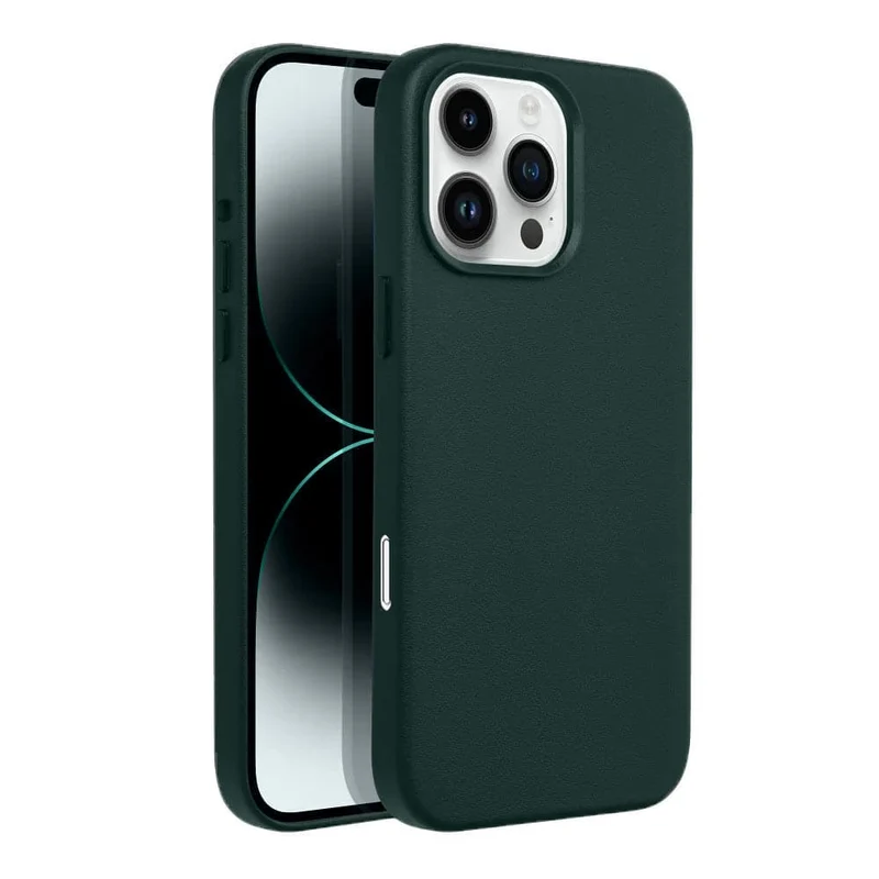 Casify Leren Hoesje met MagSafe voor de iPhone 16 Pro Max - Bosgroen