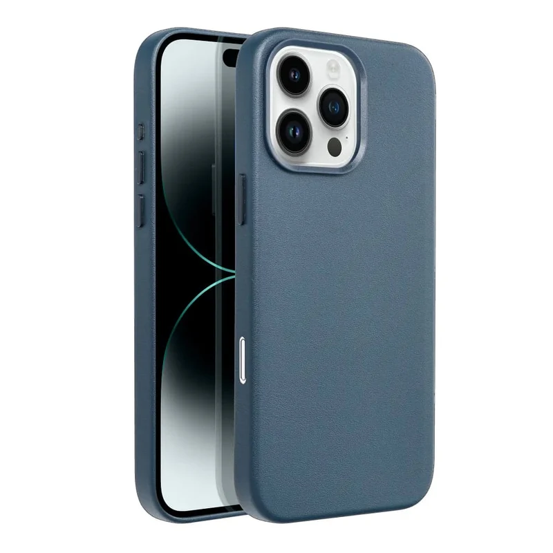 Casify Leren Hoesje met MagSafe voor de iPhone 16 Pro Max - Donkerblauw