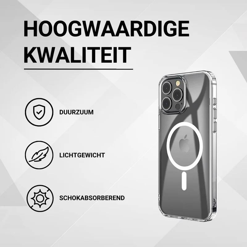 Casify Doorzichtig Hoesje met MagSafe voor de iPhone SE (2022 / 2020) / 8 - Transparant