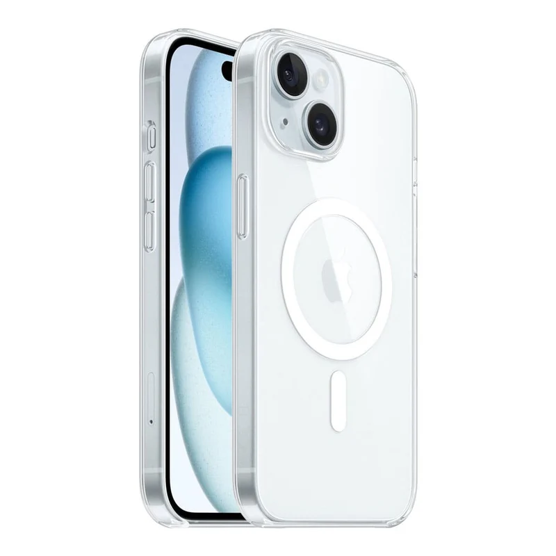 Casify Doorzichtig Hoesje met MagSafe voor de iPhone 15 Plus - Transparant