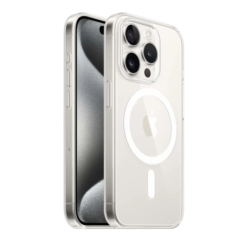 Casify Doorzichtig Hoesje met MagSafe voor de iPhone 15 Pro - Transparant