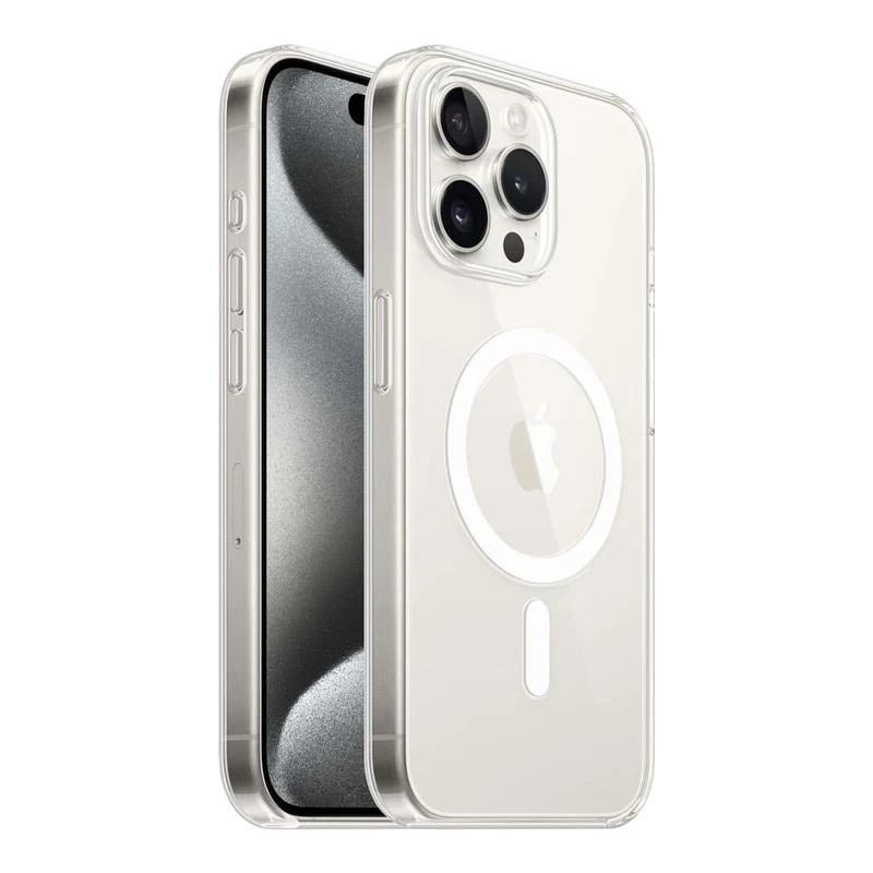 Casify Doorzichtig Hoesje met MagSafe voor de iPhone 15 Pro Max - Transparant