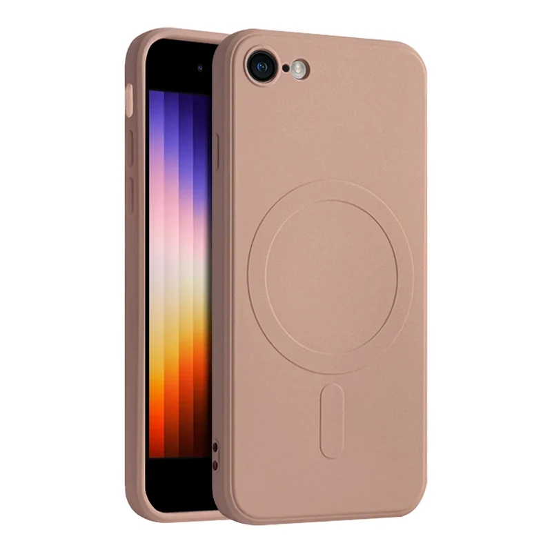 Casify Siliconen Hoesje met MagSafe voor de iPhone SE (2022 / 2020) / 8 - Roze