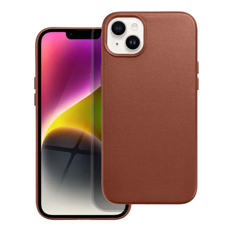 Casify Leren Hoesje met MagSafe voor de iPhone 15 - Omber