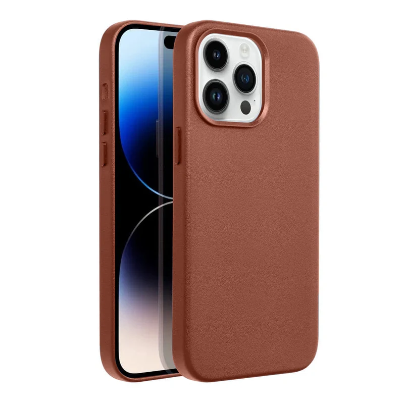 Casify Leren Hoesje met MagSafe voor de iPhone 14 Pro Max - Omber