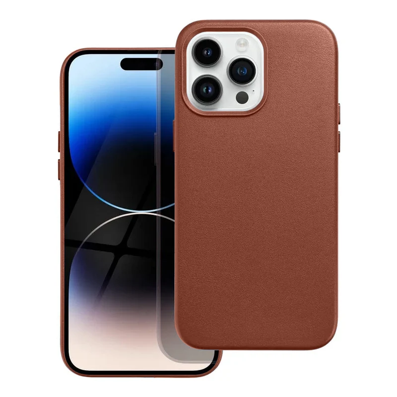 Casify Leren Hoesje met MagSafe voor de iPhone 14 Pro Max - Omber