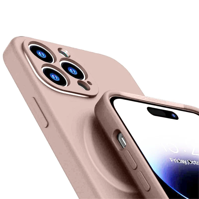 Casify Siliconen Hoesje met MagSafe voor de iPhone 15 Plus - Roze