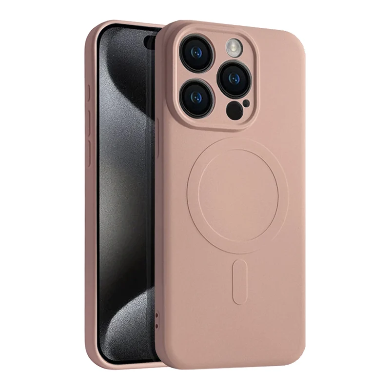 Casify Siliconen Hoesje met MagSafe voor de iPhone 15 Pro - Roze