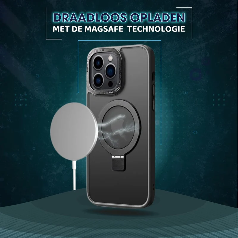 Casify Kickstand Hoesje met MagSafe voor de iPhone 11 Pro - Mat Zwart
