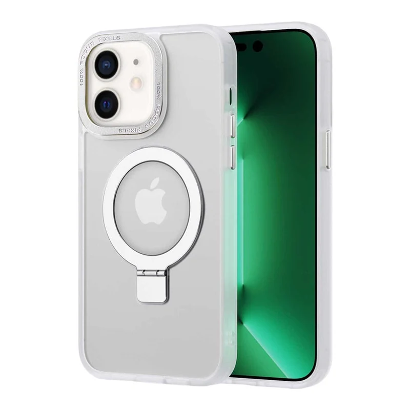 Casify Kickstand Hoesje met MagSafe voor de iPhone 12 - Mat Transparant