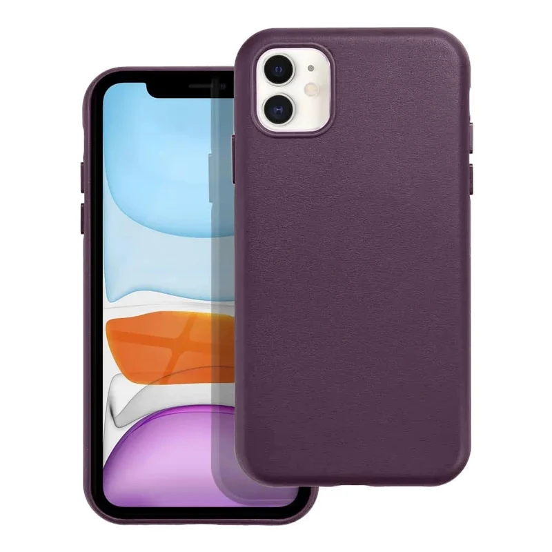 Casify Leren Hoesje met MagSafe voor de iPhone 11 - Donkerpaars