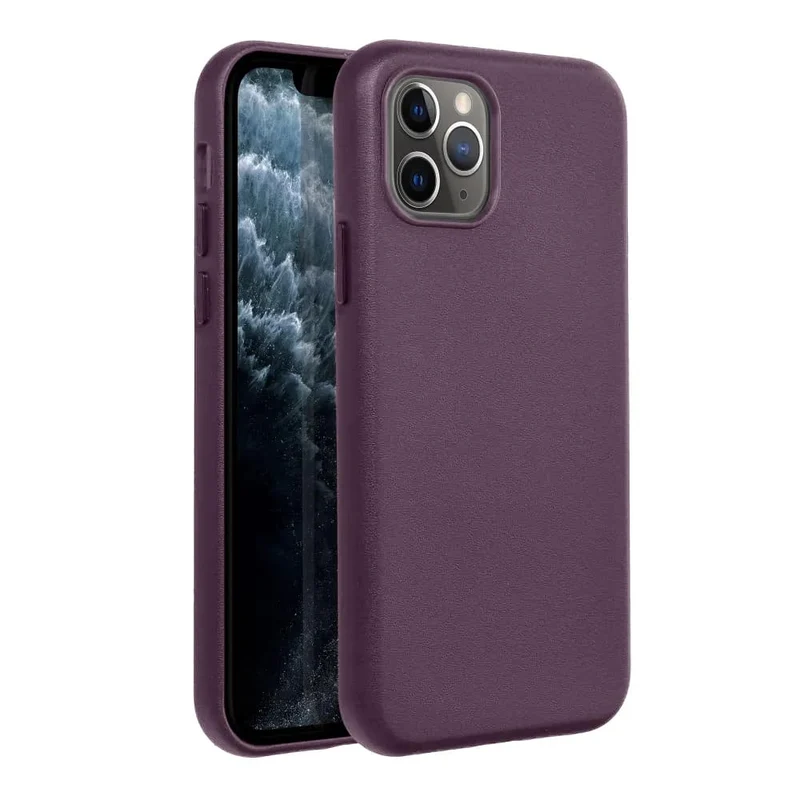 Casify Leren Hoesje met MagSafe voor de iPhone 11 Pro - Donkerpaars