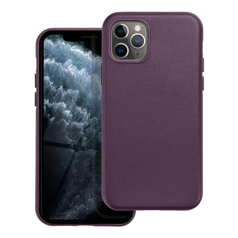 Casify Leren Hoesje met MagSafe voor de iPhone 11 Pro - Donkerpaars