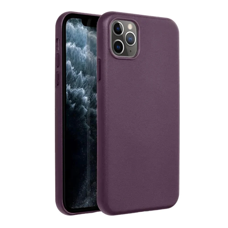 Casify Leren Hoesje met MagSafe voor de iPhone 11 Pro Max - Donkerpaars