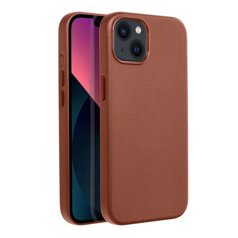 Casify Leren Hoesje met MagSafe voor de iPhone 13 Mini - Omber