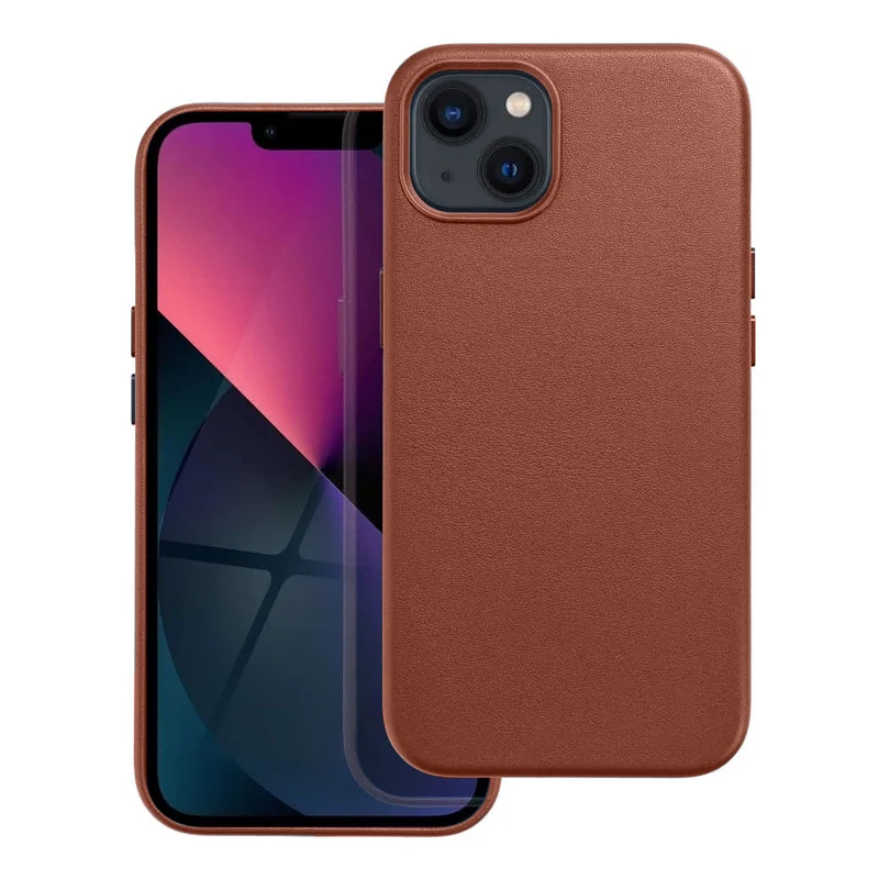 Casify Leren Hoesje met MagSafe voor de iPhone 13 Mini - Omber