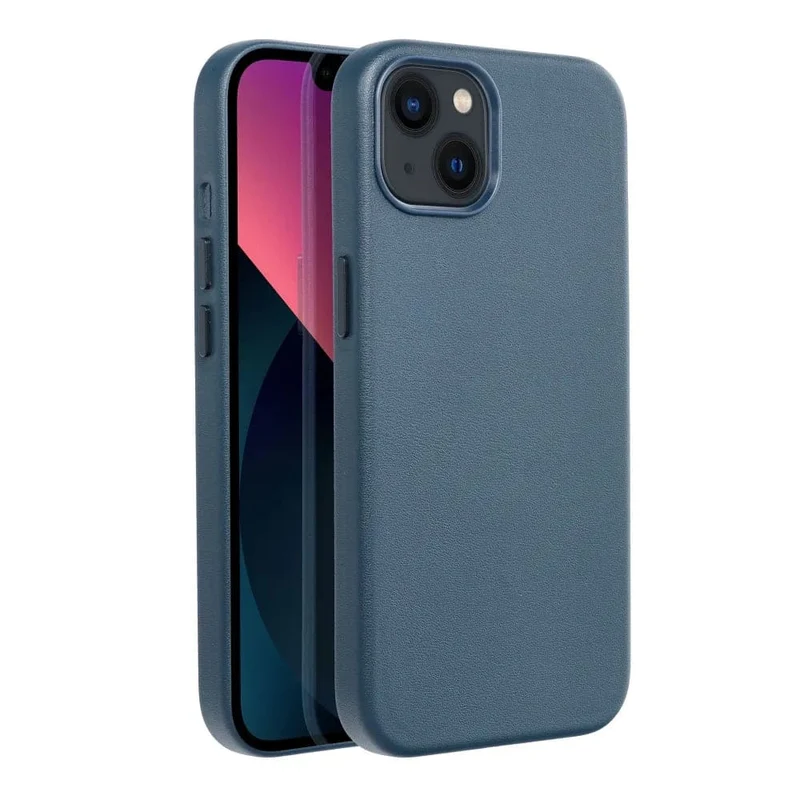 Casify Leren Hoesje met MagSafe voor de iPhone 13 Mini - Donkerblauw
