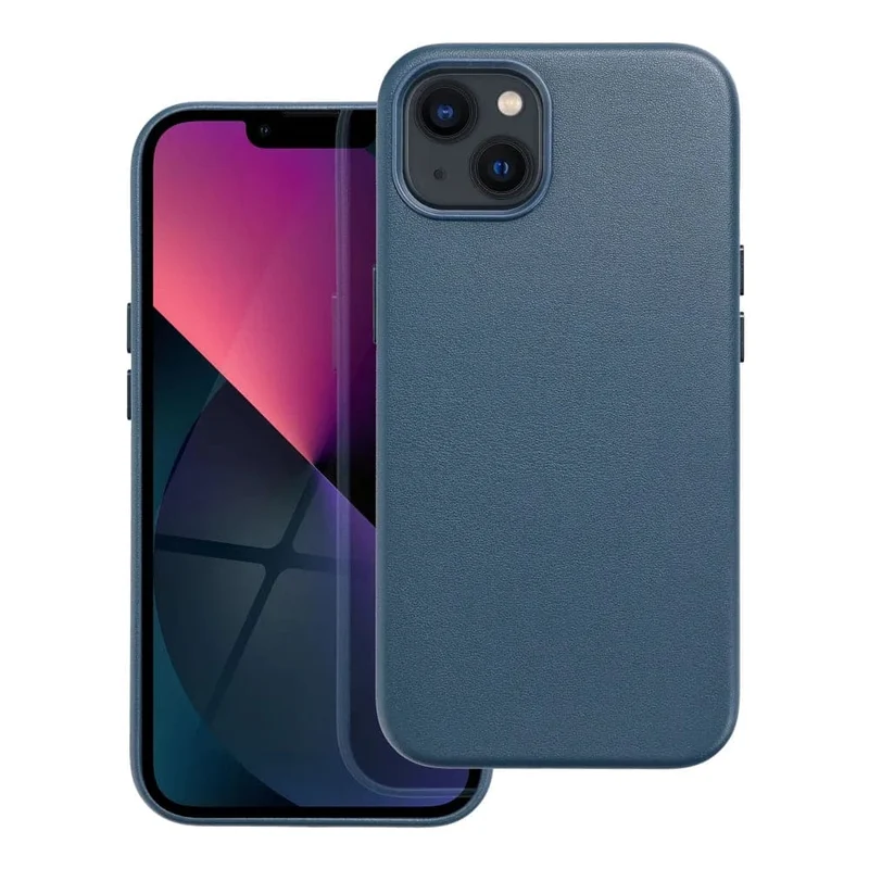Casify Leren Hoesje met MagSafe voor de iPhone 13 Mini - Donkerblauw
