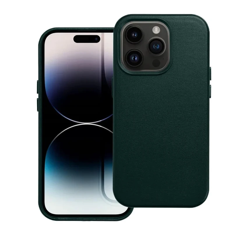 Casify Leren Hoesje met MagSafe voor de iPhone 14 Pro - Bosgroen